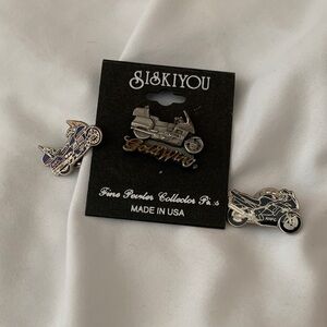 NWT Siskiyou & AHFC Honda Motorcycle Collectors Pin Bundle of 3 Set